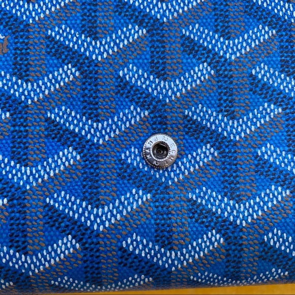 GOYARD Rivoli Wallet Sky Blue passport set - Picture 6 of 15